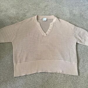 Varley Women's Cream V-Neck Sweater